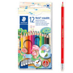 Matite colorate Noris 144 50 - cancellabili - colori assortiti - Staedtler - astuccio 12 pezzi