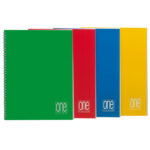 Quaderno One Color - A5 - 1 rigo - 60 fogli - 80 gr - s/fori - spiralato - Blasetti