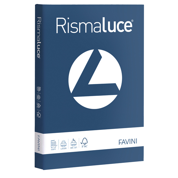 MD_61297 Carta Rismaluce - A4 - 200 gr - blu prussia 62 - Favini - conf. 125 fogli - immagine 1
