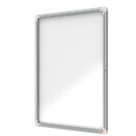 Bacheca per esterni - fondo magnetico bianco - 9 fogli A4 - verticale - Nobo