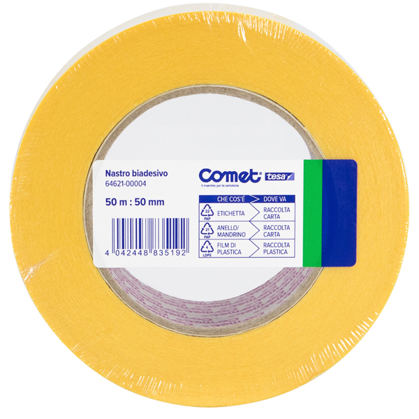 MD_62507 Nastro biadesivo - 50 mm x 50 m - PP - trasparente - Comet - immagine 1