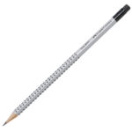 Matita di grafite Grip 2001 - gradazione HB - triangolare - con gommino - Faber-Castell