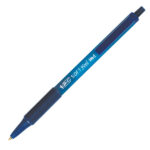Penne a sfera a scatto Soft Feel - punta 1,0mm - blu - Bic - conf. 12 pezzi