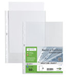 Buste forate Atla T - pesante - liscio - 21 x 29,7 cm - trasparente - Sei Rota - conf. 50 pezzi