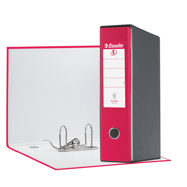 MD_64552 Registratore Eurofile G55 - dorso 8 cm - protocollo 23 x 33 cm - fucsia - Esselte - immagine 1