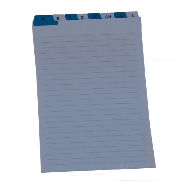 MD_65269 Schede - rubrica A/Z - 17 x 24 cm (verticale) - bianco - Edipro - immagine 1