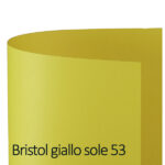 Cartoncino Bristol Color - 70 x 100 cm - 200 gr - giallo sole 53 - Favini - blister 10 fogli