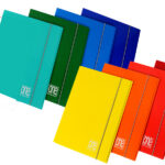 Cartella 3 lembi con elastico One Color - A5 - dorso 1 cm - colori brillanti - Blasetti