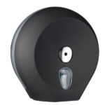 Dispenser carta igienica Ecolored rotolo Mini Jumbo - 27 x 12,8 x 27,3 cm - rotolo diametro 23 cm - vesuvian black - Mar Plast