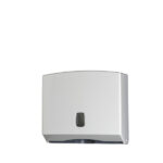Dispenser asciugamani piegati C/Z/M Basica - 25x9,2x22 cm - bianco/grigio - Medial