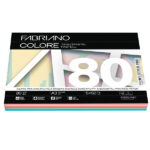 Carta Fabriano Colore - A3 - 80 gr - mix 5 colori tenui - Fabriano - conf. 250 fogli