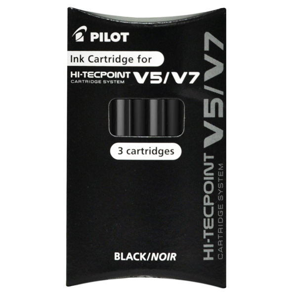 MD_68101 Refill Hi Tecpoint V5/V7 ricaricabile - nero - Pilot - conf. 3 pezzi - immagine 1