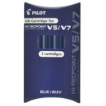 Refill Hi Tecpoint V5/V7 ricaricabile - blu - Pilot - conf. 3 pezzi
