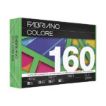 Carta Fabriano Colore - A4 - 160 gr - colori forti verde - Fabriano - conf. 250 fogli