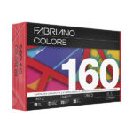 Carta Fabriano Colore - A4 - 160 gr - colori forti rosso - Fabriano - conf. 250 fogli
