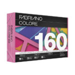 Carta Fabriano Colore - A4 - 160 gr - colori forti fucsia - Fabriano - conf. 250 fogli