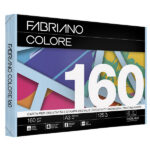 Carta Fabriano Colore - A3 - 160 gr - colori tenui celeste - Fabriano - conf. 125 fogli