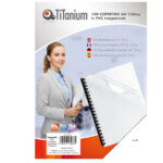 Copertine - A4 - 150 micron - PVC - neutro trasparente - Titanium - scatola 100 pezzi