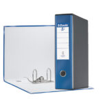 Registratore Eurofile G55 - dorso 8 cm - protocollo 23 x 33 cm - blu metallizzato - Esselte