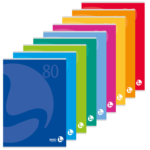 MD_69856 Maxiquaderno Color 80 - A4 - 1 rigo c/margine - 80 fogli - 80gr BM - immagine 1