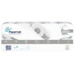 Carta igienica standard - 15,5 gr - diametro 11 cm - 9,5 cm x 21 mt - 190 strappi - Papernet - pacco 10 rotoli