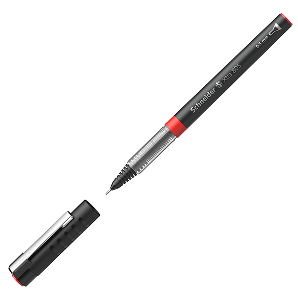 MD_70832 Roller con cappuccio Xtra 805 - tratto 0,5mm - rosso - Schneider - immagine 1