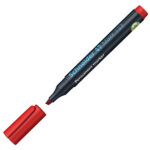 Marcatore permanente Maxx 133 - punta a scalpello -  tratto 1,00-4,00mm - rosso - Schneider