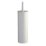 Portascopino WC Basica - da terra - ABS - diametro 10,3 cm - altezza 39,5 cm - bianco - Medial