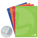Blocco notes BM90 - A4 - collato lato lungo - quadretti 5mm - 50fg - 90gr - 4fori - copertina 250gr - BM