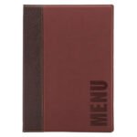 Portamenù Trendy - 1 inserto doppio incluso - A4 - 24 x 34 cm - bordeaux - Securit