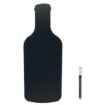 Lavagna da parete Silhouette - 49,5 x 19,5 cm - forma bottiglia - nero - Securit