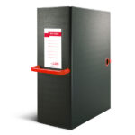 Scatola archivio Big Next - dorso 20 cm - 25 x 35 cm - nero/rosso - Sei Rota