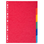 Separatore Forever - 6 tacche - cartoncino riciclato 220 gr - A4 - multicolore - Exacompta