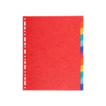 Separatore Forever - 12 tacche - cartoncino riciclato 220 gr - A4 maxi - multicolore - Exacompta