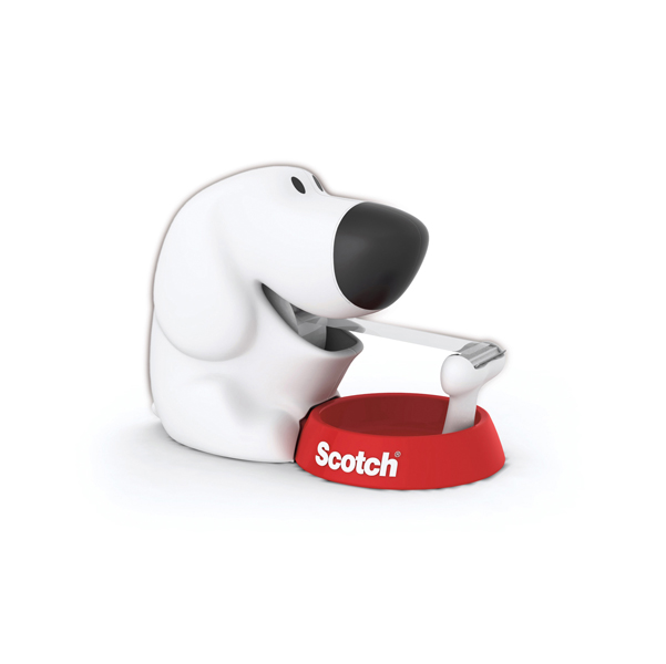 MD_71952 Dispenser Fido - per nastri 33 m - 1 rotolo Scotch Magic 810 incluso - bianco/nero - Scotch - immagine 1