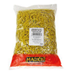 Elastici - diametro 9 cm - 1 kg - gomma - giallo - Markin