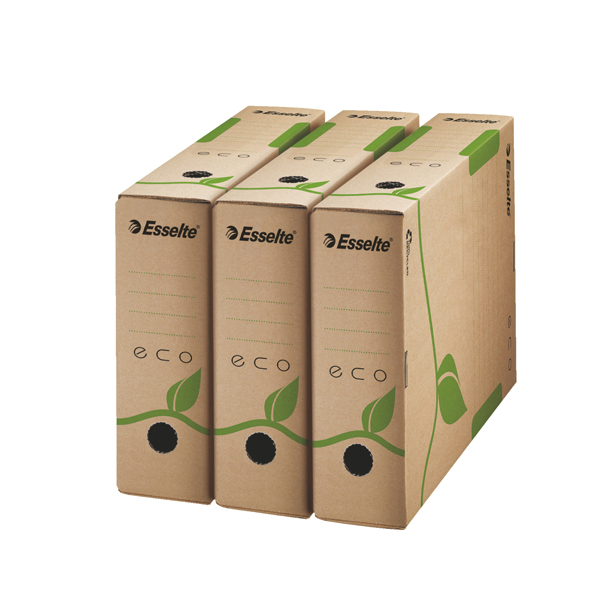 MD_72336 Scatola archivio EcoBox - dorso 8 cm - 32,7 x 23,3 cm - Esselte - immagine 1