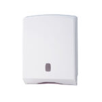 Dispenser asciugamani piegati C/Z/M/V Basica - 27,8 x 12,8 x 38 cm - bianco/grigio - Medial