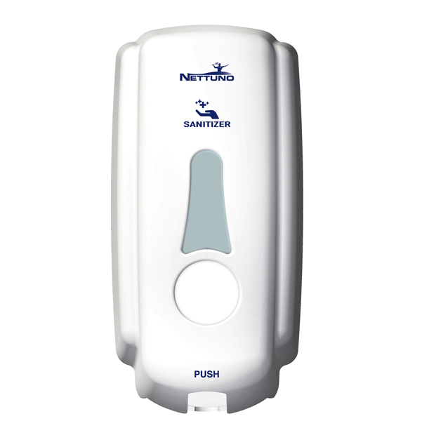 MD_73958 Dispenser sapone T-Small (x ricariche TS800) - capacità 1 L - bianco - Nettuno - immagine 1