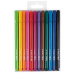 Pennarello fineliner Tratto Pen - tratto 0,5mm - colori assoriti - Tratto - busta 12 pennarelli