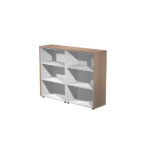 Coppia Prestige - mobili medi a giorno - 162,8 x 43 x 119,8 cm - ciliegio arabis