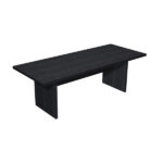 Tavolo riunioni Prestige - 220 x 100 x 74 cm - nero venato