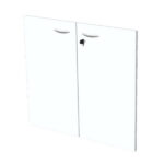 Coppia ante Easy - per mobile basso - 80 x 67 cm - spessore 18 mm - melaminico - bianco