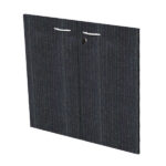 Coppia ante Easy - per mobile basso - 80 x 67 cm - spessore 18 mm - melaminico - nero venato