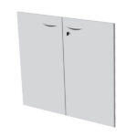 Coppia ante Easy - per mobile basso - 80 x 67 cm - spessore 18 mm - melaminico - grigio