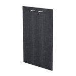 Coppia ante Easy - per mobile medio - 80 x 115 cm - spessore 18 mm - melaminico - nero venato