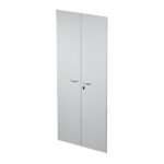 Coppia ante Easy - per mobile alto - 80 x 175 cm - spessore 18 mm - melaminico - grigio