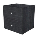 Cassettiera per casellario Rainbow - 2 cassetti - 32,5x28,8x32,5 cm - nero venato
