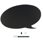 Lavagna da parete Silhouette - 47 x 27,3 cm - forma fumetto - nero - Securit