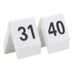 Numeri per tavoli - set da 31 a 40 - Securit
